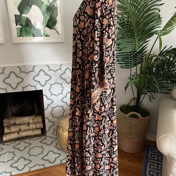 Natalie Martin Marin Dress with Sash in Sweet Autumn Black size L EUC - Picture 5 of 14